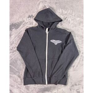 Kid Rock American Badass Zip Up Hoodie Black Graphic Eagle Concert Tour